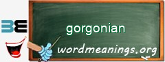 WordMeaning blackboard for gorgonian